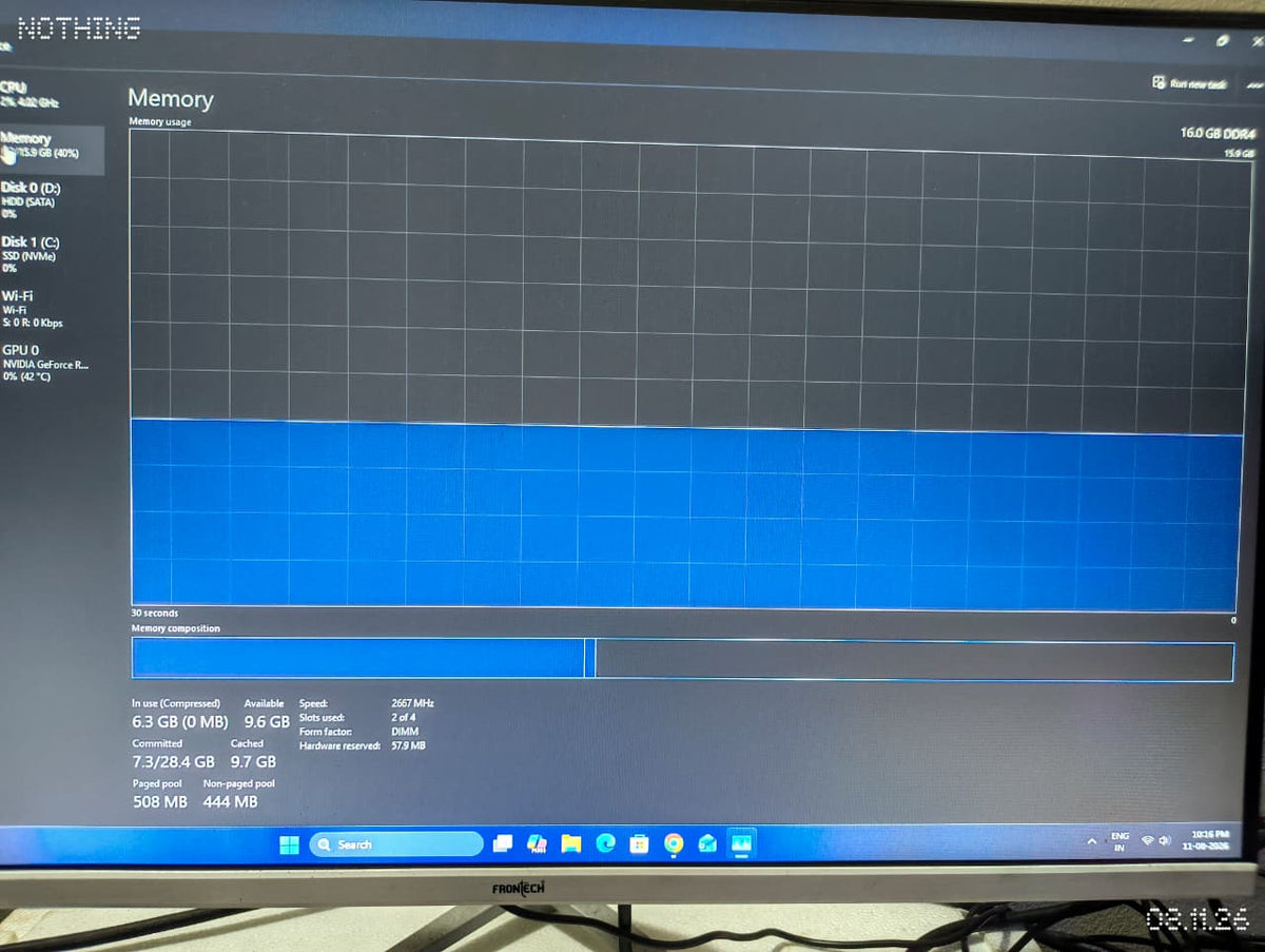 Kingston FURY 16GB (8GBx2) DDR4 2666MHz Used RAM