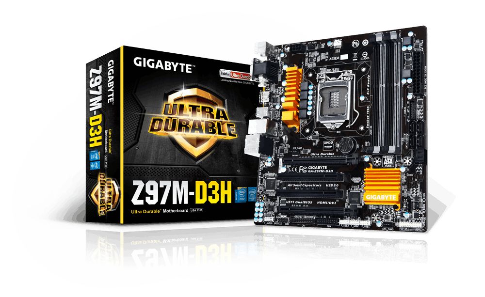 Gigabyte GA-Z97M-D3H Used Motherboard - Main Image