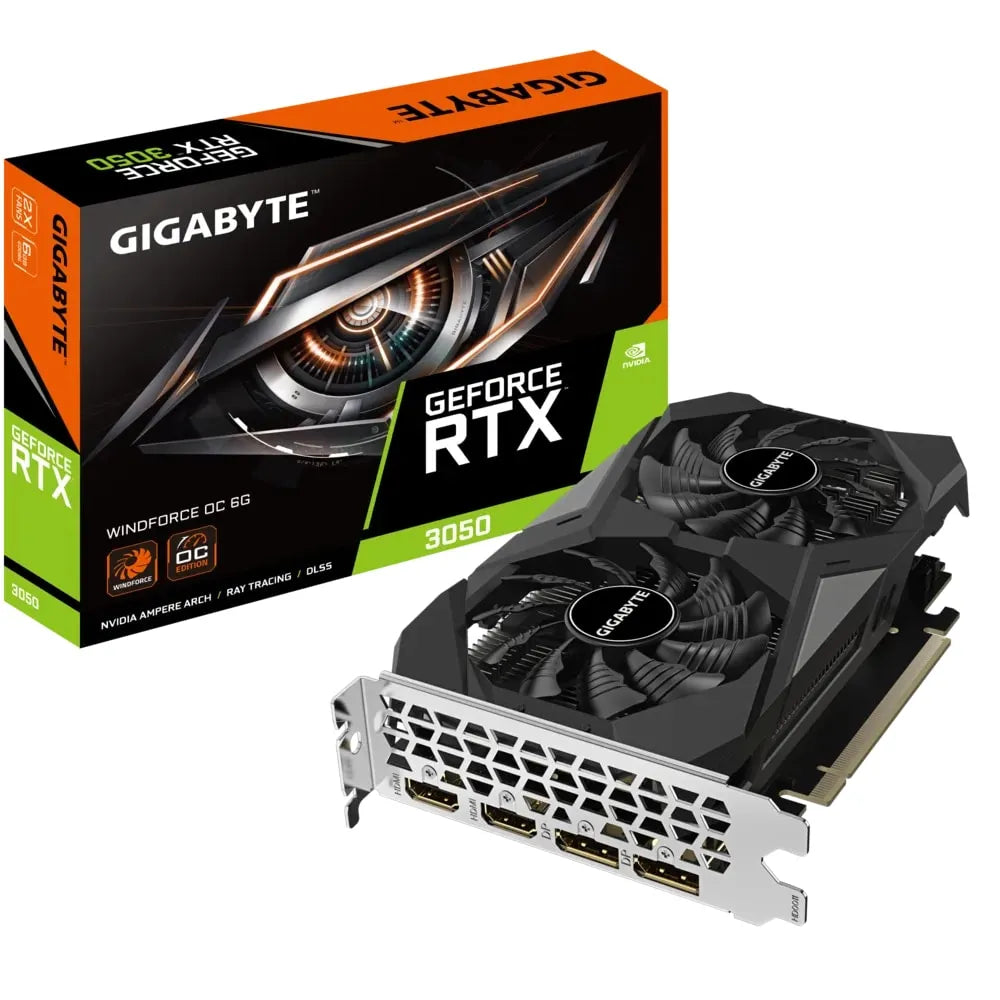 Gigabyte GeForce RTX 3050 WINDFORCE OC 6GB New, Open Box GPU