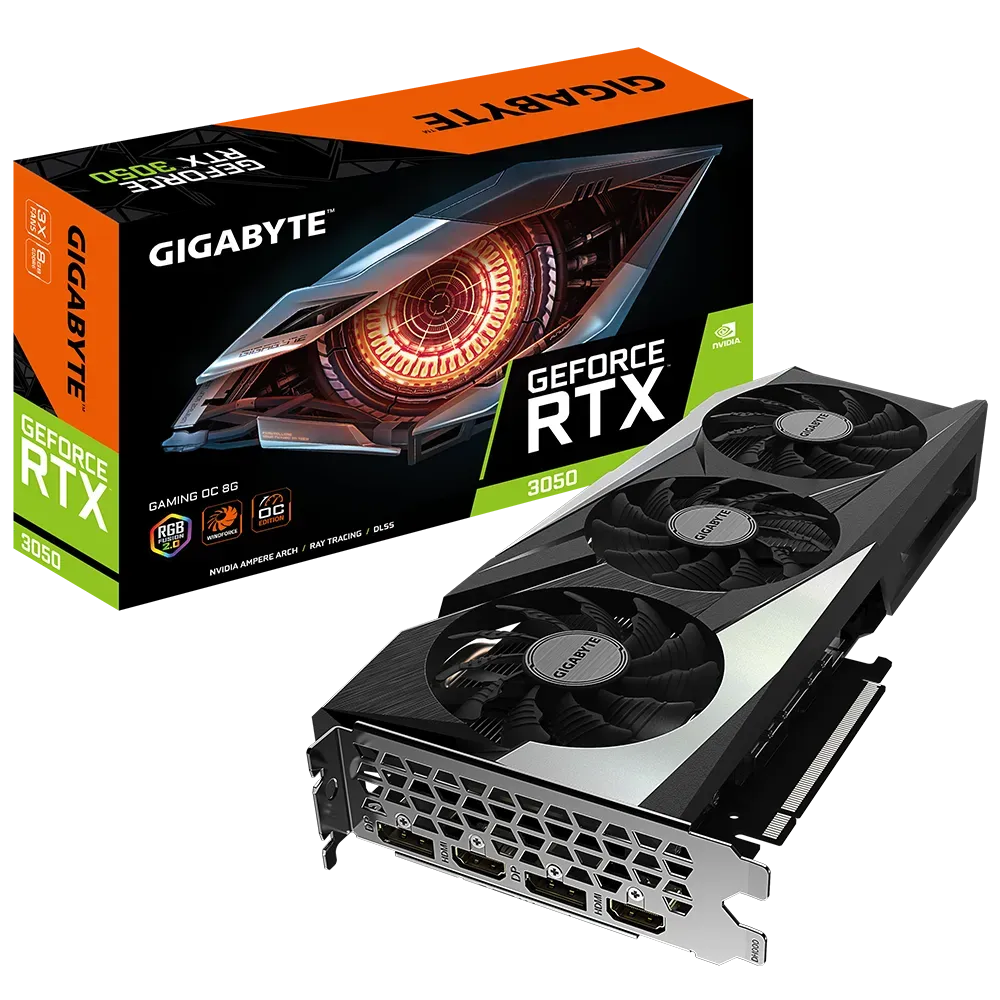 Gigabyte GeForce RTX 3050 GAMING OC 8GB Used GPU