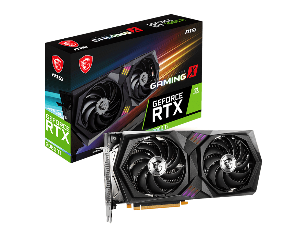 MSI RTX 3060 Ti Gaming X Dual Fan 8GB Used GPU
