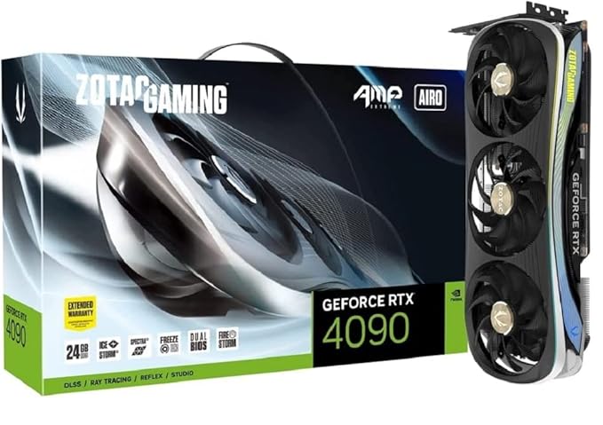 ZOTAC GAMING GeForce RTX 4090 AMP Extreme AIRO 24GB Open Box GPU