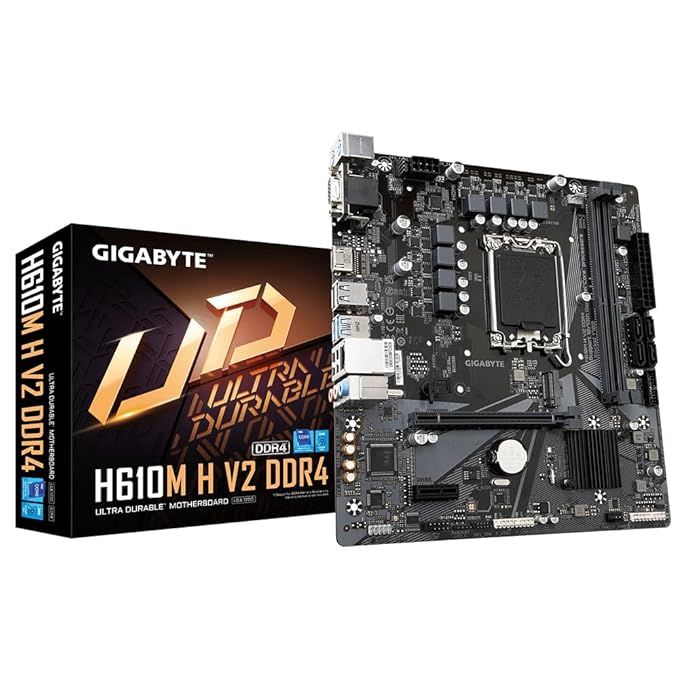 Intel Core i5 12400F + Gigabyte H610M H V2 DDR4 M-ATX Motherboard COMBO