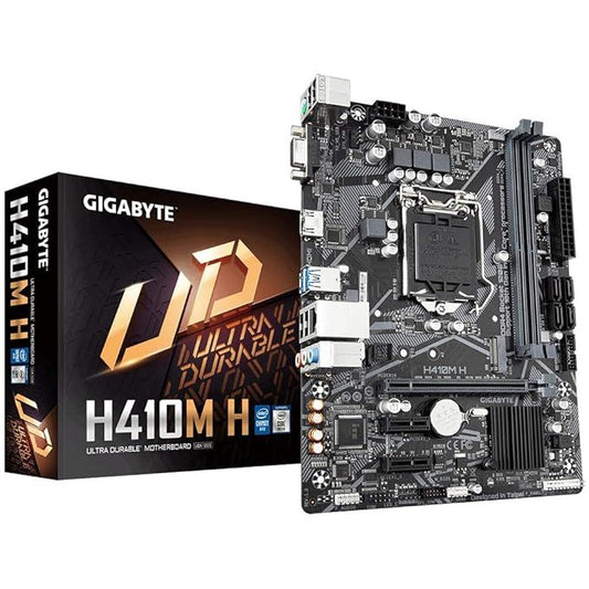Gigabyte H410M H Ultra Durable DDR4 LGA1200 Micro ATX Used Motherboard