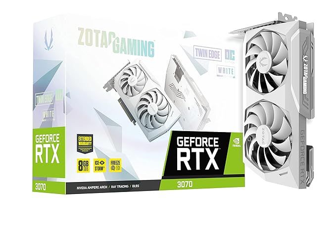 ZOTAC GAMING RTX 3070 Twin Edge OC White Edition 8GB Used GPU