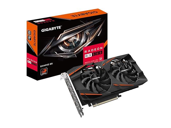 GIGABYTE RX 580 Gaming 2X Windforce Fans 8GB Used GPU