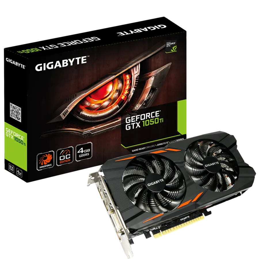 Gigabyte GeForce GTX 1050 Ti Windforce OC 4GB Used GPU