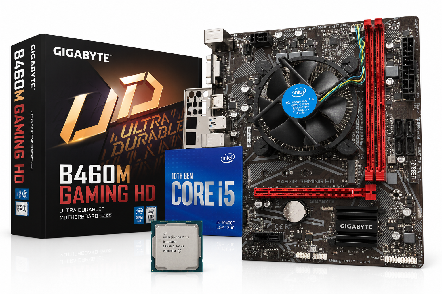 Buy the Intel Core i5-10400F + GIGABYTE B460M GAMING MOTHERBOARD