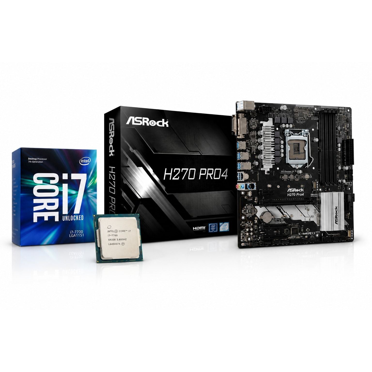 Buy the Intel Core i7-7700 + AsRock H270 Pro4 (Processor+
