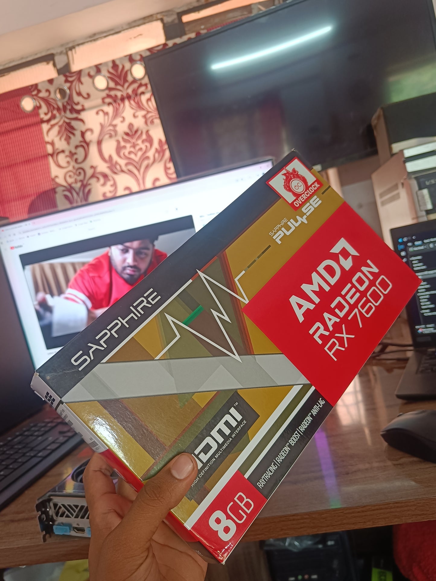 Sapphire Pulse AMD Radeon RX 7600 Gaming 8GB Used GPU