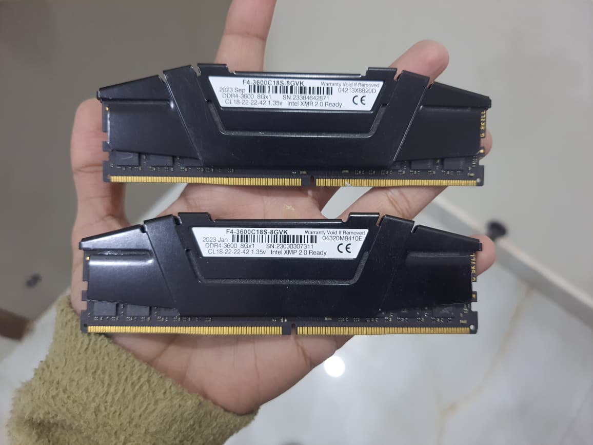 G.Skill Ripjaws V 16GB (2x8GB) DDR4 3600MHz CL18 Used RAM