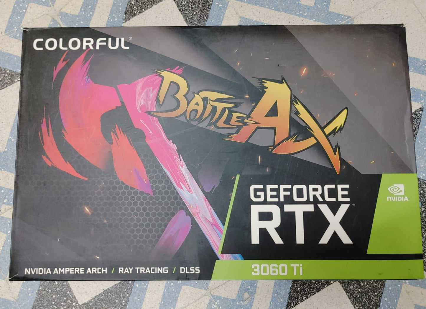 COLORFUL RTX 3060 Ti NB Battle AX Triple Fan 8GB Used GPU