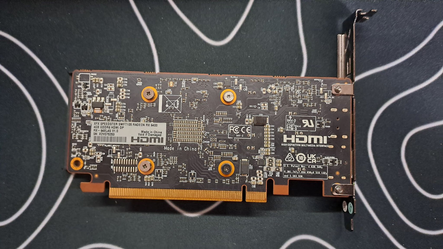 XFX SPEEDSTER SWFT105 RADEON RX 6400 4GB Used GPU