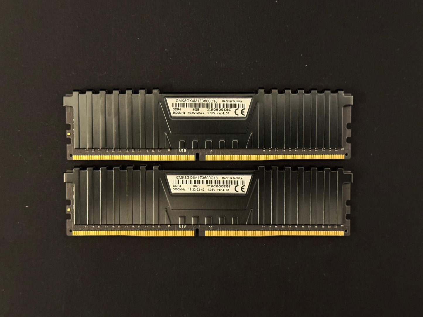 Corsair Vengeance LPX 16GB (2x8GB) DDR4 3600MHZ C16 Used RAM