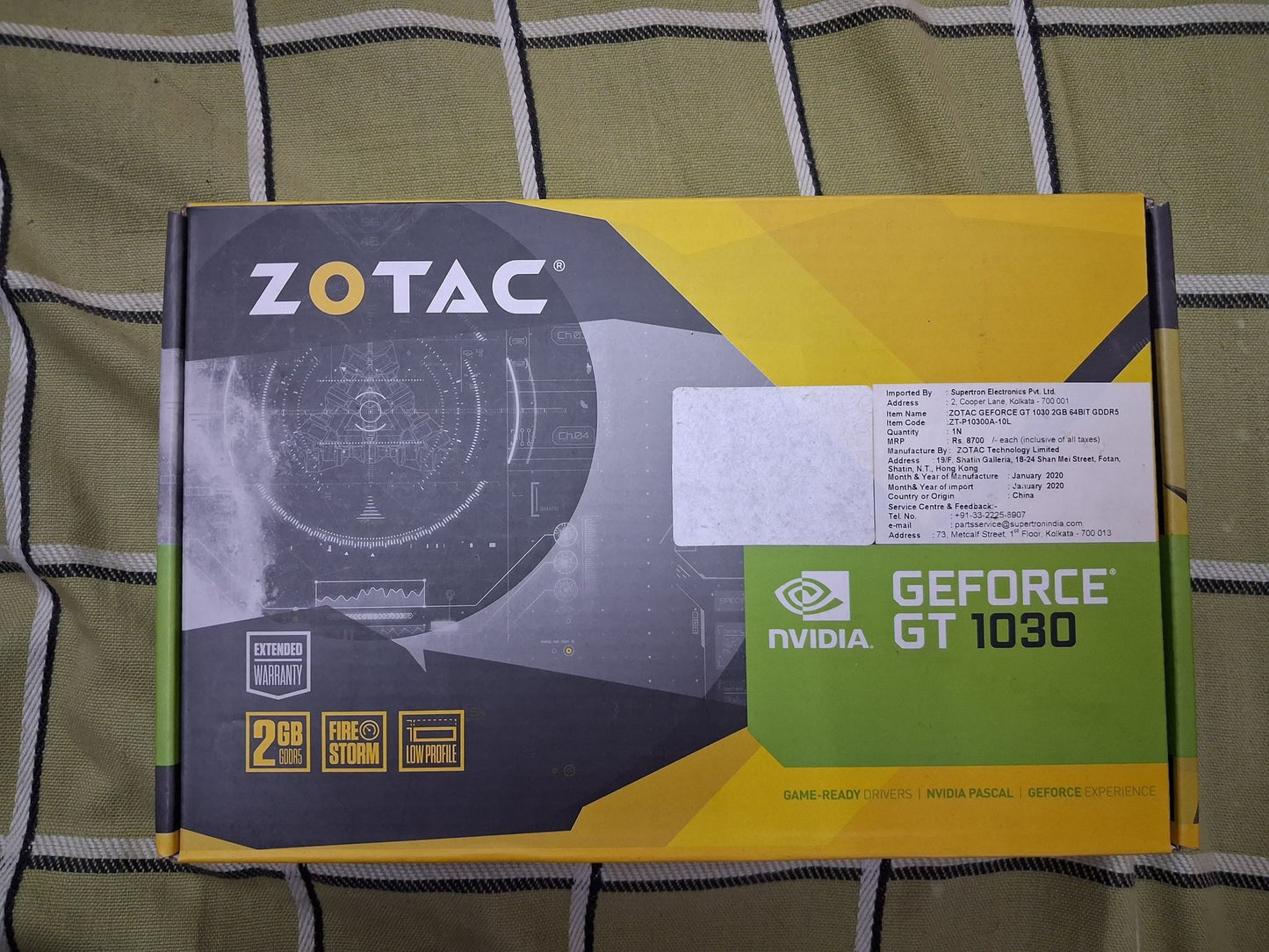 Zotac Gaming GT 1030 2GB Used GPU