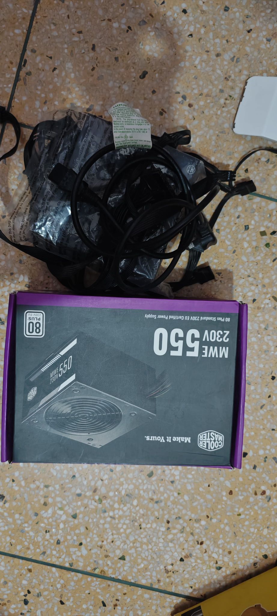 Cooler Master MWE 550 Watt 80 Plus White Power Supply Used PSU