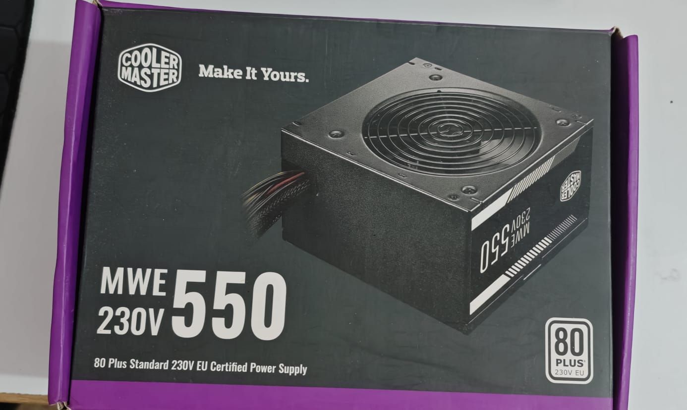 Cooler Master MWE 550 Watt 80 Plus White Power Supply Used PSU