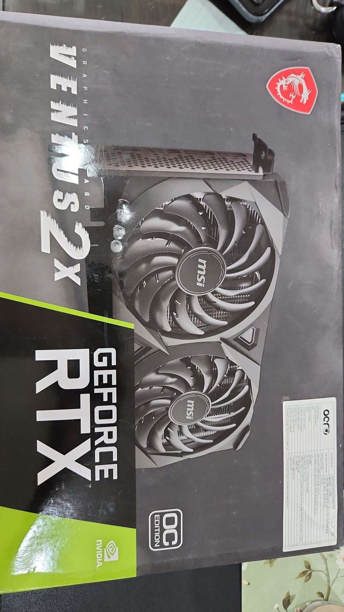 MSI GeForce RTX 3060 VENTUS 2X 12GB OC Used GPU