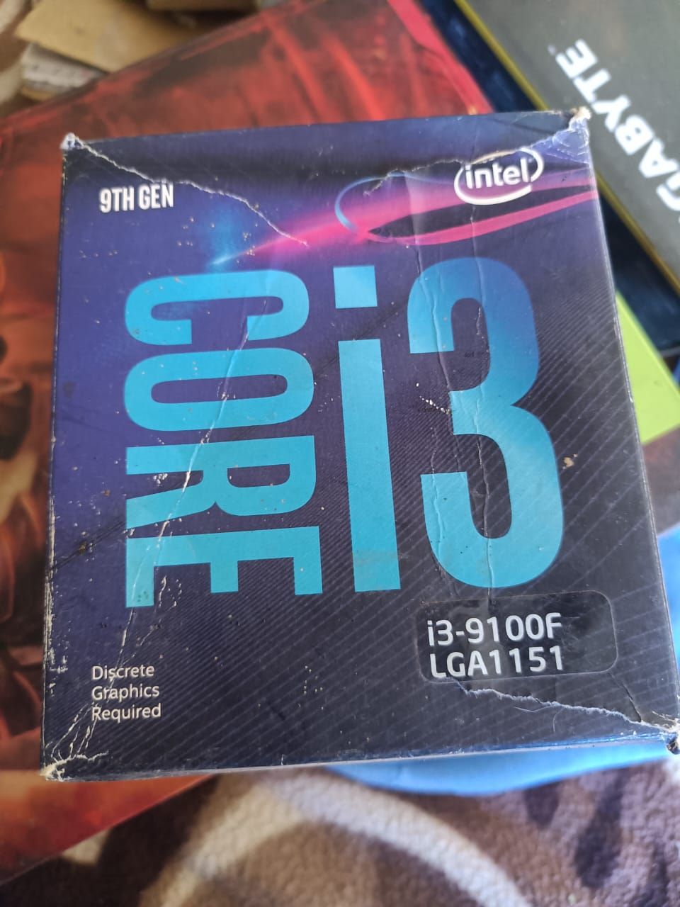 Intel I3-9100F 3.6 GHz Upto 4.2 GHz LGA 1151 Socket 4 Cores 4 Threads Used CPU