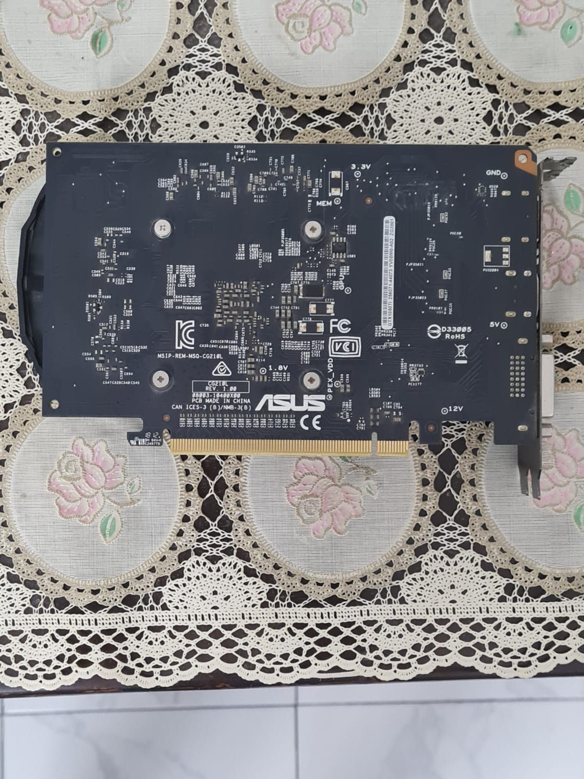 ASUS phoenix GTX 1050 ti 4GB Used GPU