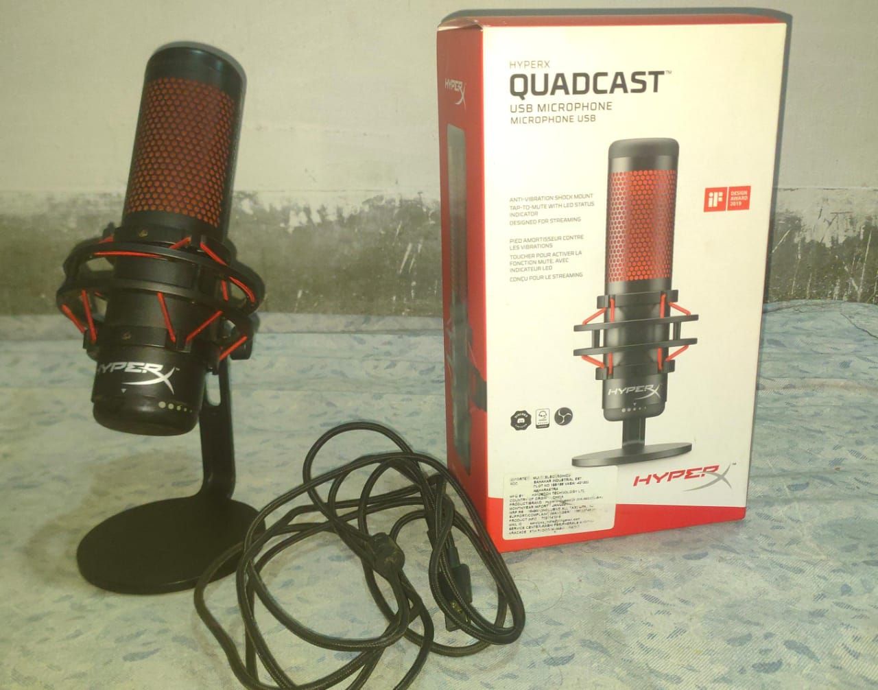 HyperX QuadCast - USB Condenser Gaming Microphone Used Mic