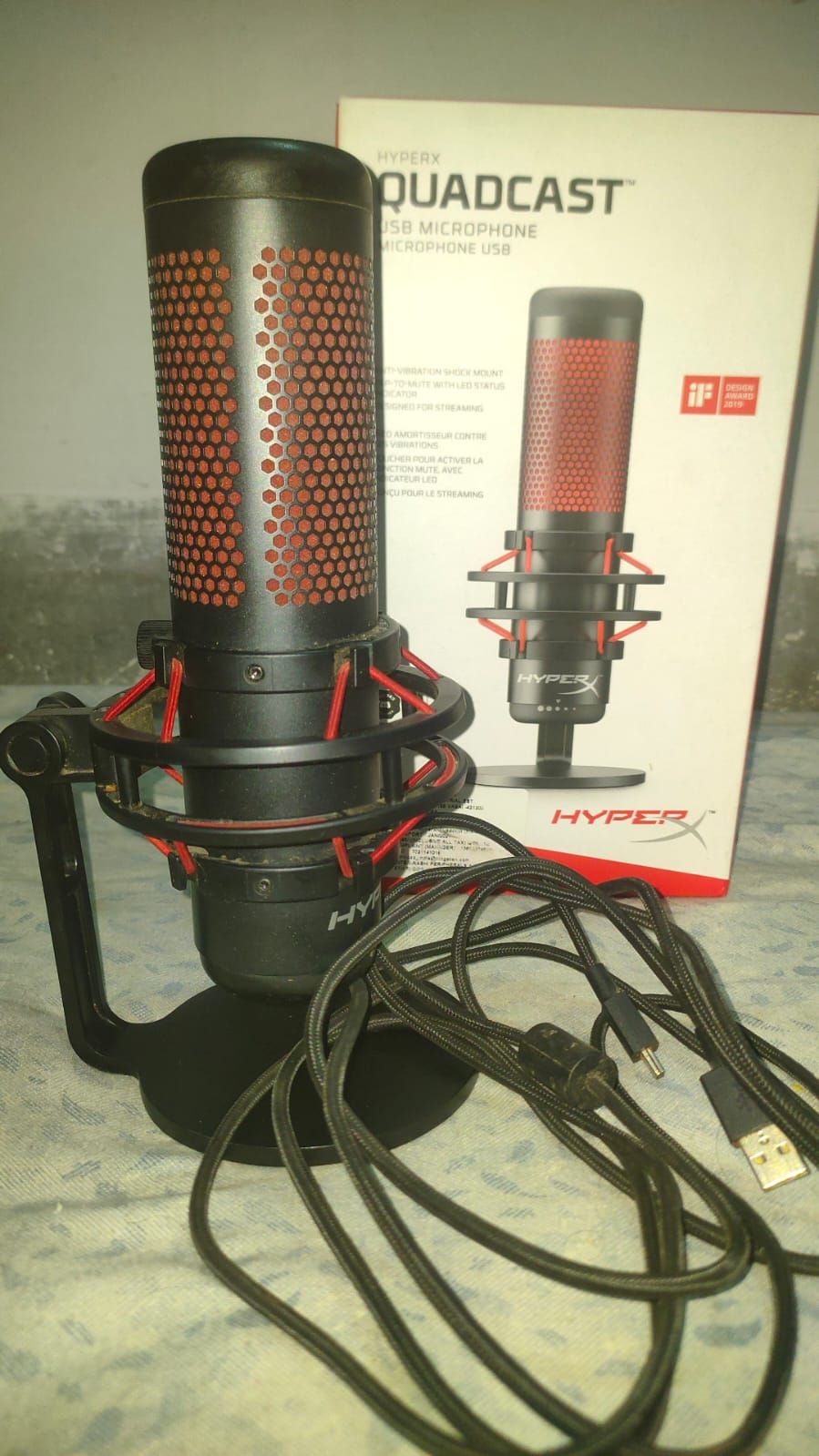 HyperX QuadCast - USB Condenser Gaming Microphone Used Mic