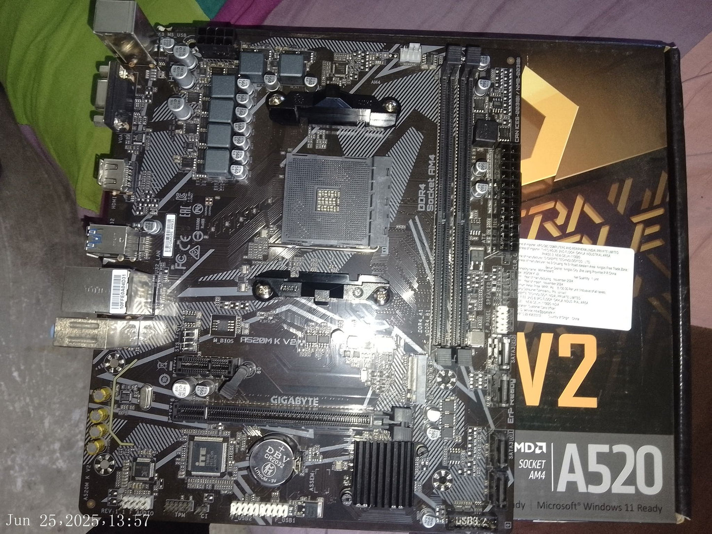 GIGABYTE A520M K V2 mATX AM4 Motherboard Open Box