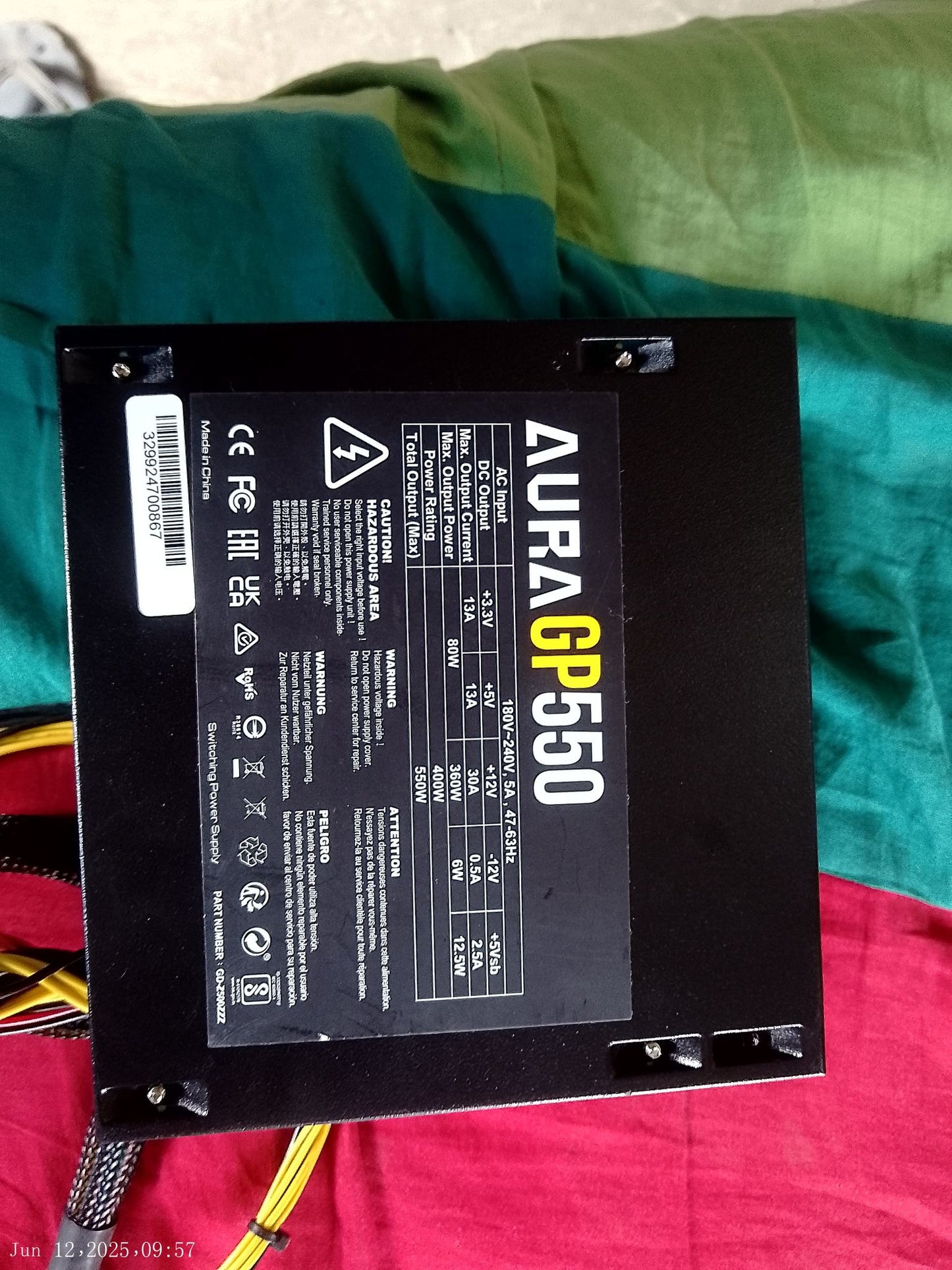 GAMDIAS Aura GP550 Atom PSU New, open box