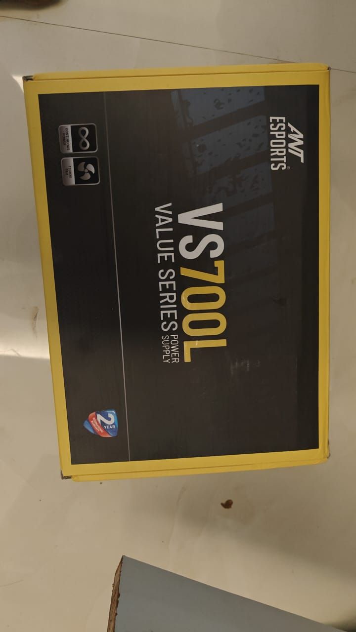 Ant Esports VS700L Non Modular 700 Watts PSU New, open box