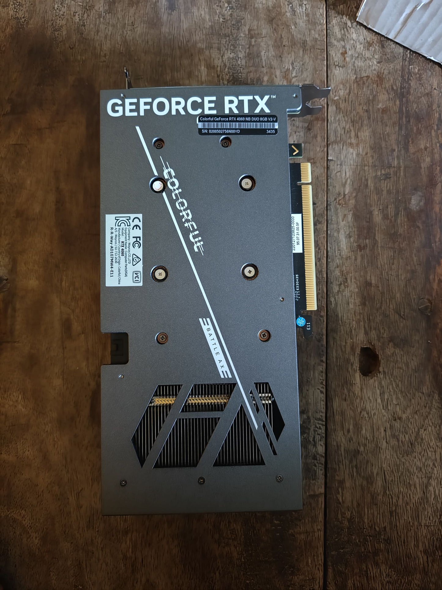 Colorful Geforce RTX 4060 Battle AX 8GB Open Box GPU