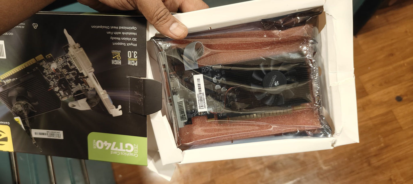 Zebronics GT 740 4GB DDR3 Brand new open Box GPU