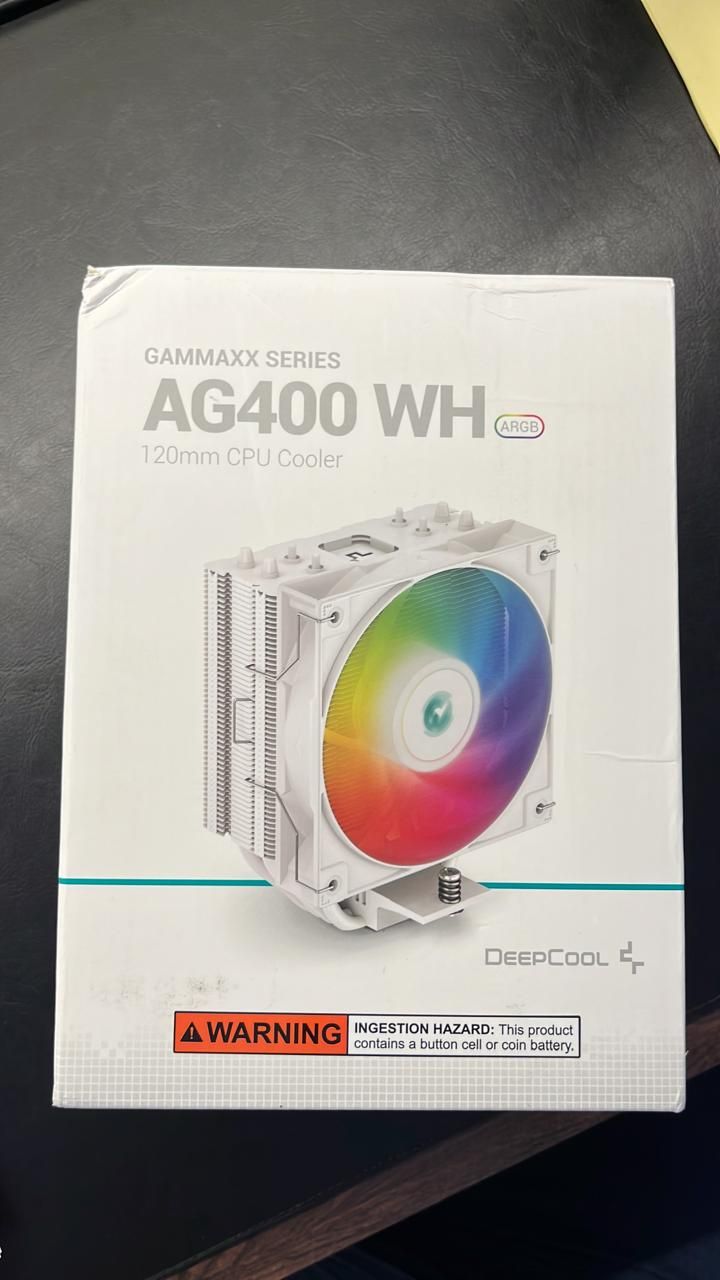 Deepcool AG400 WH ARGB CPU Air Cooler New, Open Box CPU Cooler