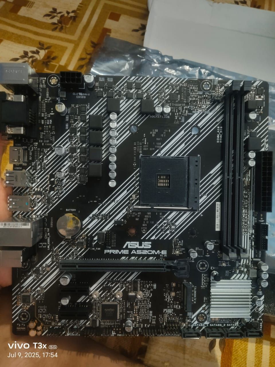 ASUS Prime A520M-E AM4 Socket DDR4 Used Motherboard