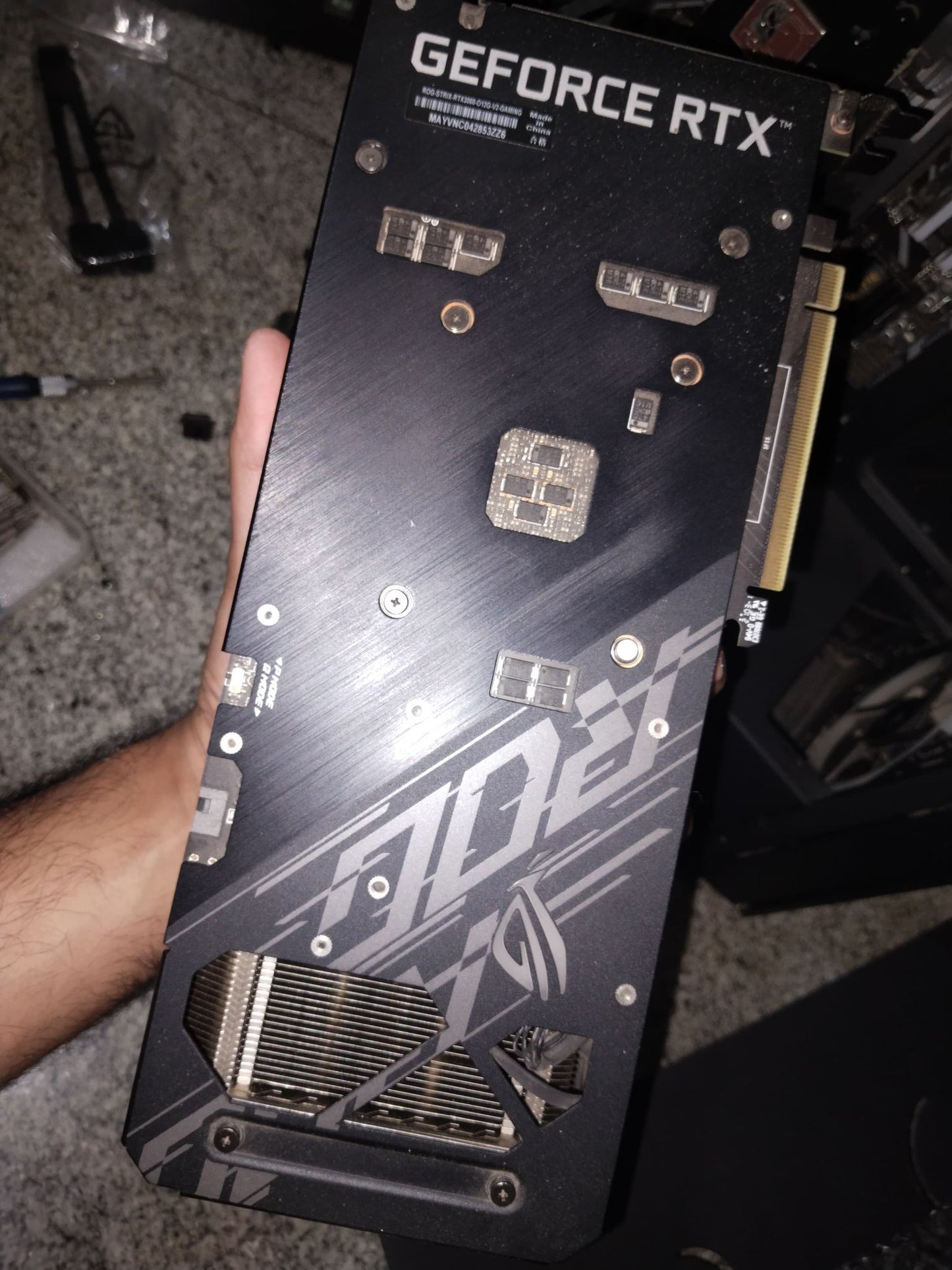 ASUS ROG Strix RTX 3060 V2 OC Edition 12GB buffed-up design Used GPU