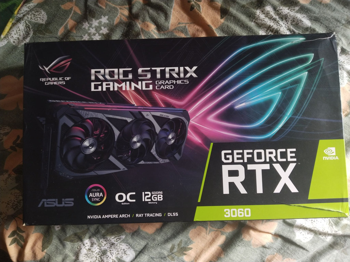 ASUS ROG Strix RTX 3060 V2 OC Edition 12GB buffed-up design Used GPU