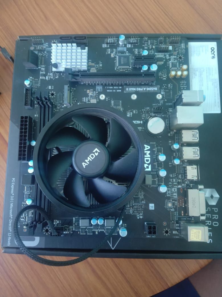 AMD Ryzen 3 3200G + MSI B450M-A PRO MAX II (Processor-Motherboard) COMBO Used