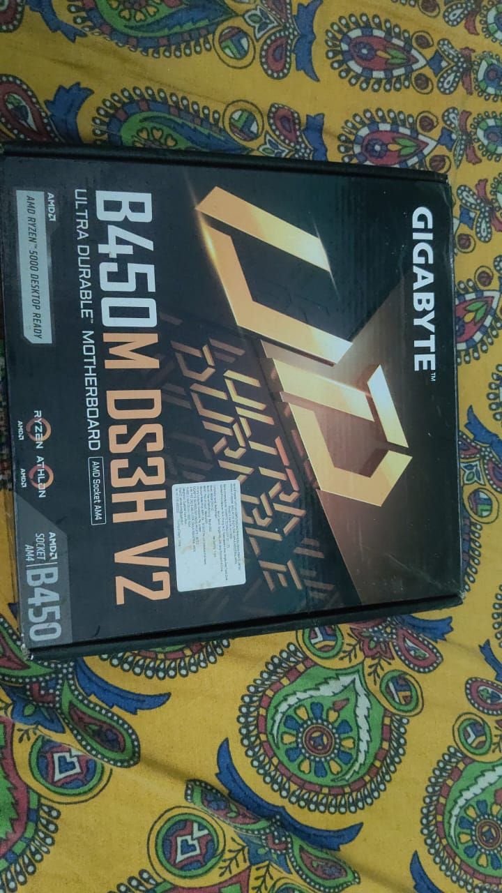 GIGABYTE B450M DS3H V2 AM4 Socket DDR4 New, Open Box Motherboard