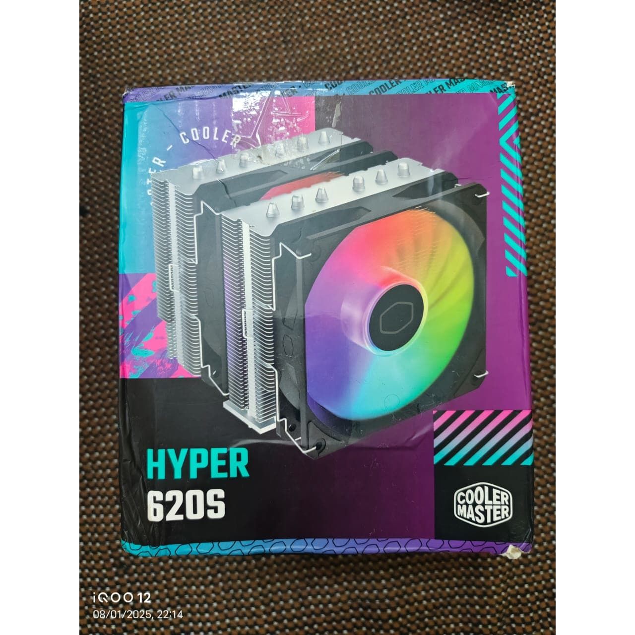 Cooler Master Hyper 620S ARGB Dual 120mm Fan Used CPU Cooler