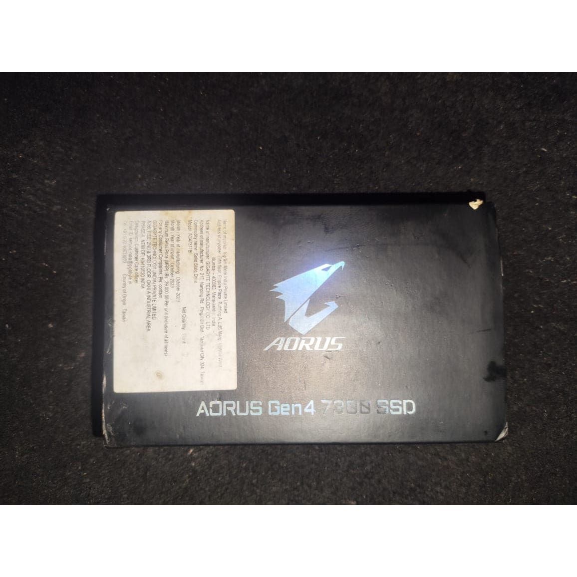 GIGABYTE AORUS Gen4 7300 SSD 1TB PCIe 4.0 NVMe M.2 Open Box SSD