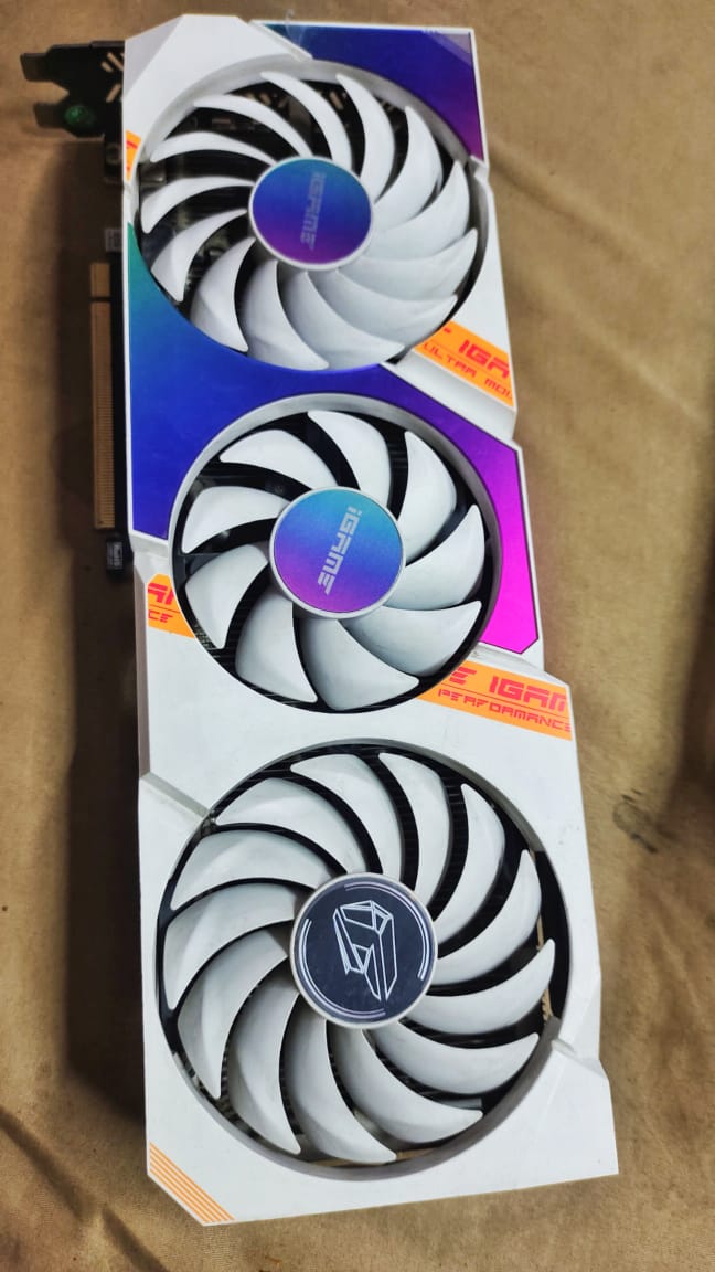 COLORFUL iGame GeForce RTX 3070 Ultra W OC Triple Fan 8GB Used GPU
