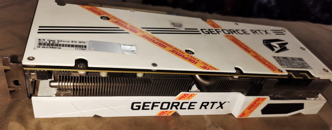 COLORFUL iGame GeForce RTX 3070 Ultra W OC Triple Fan 8GB Used GPU