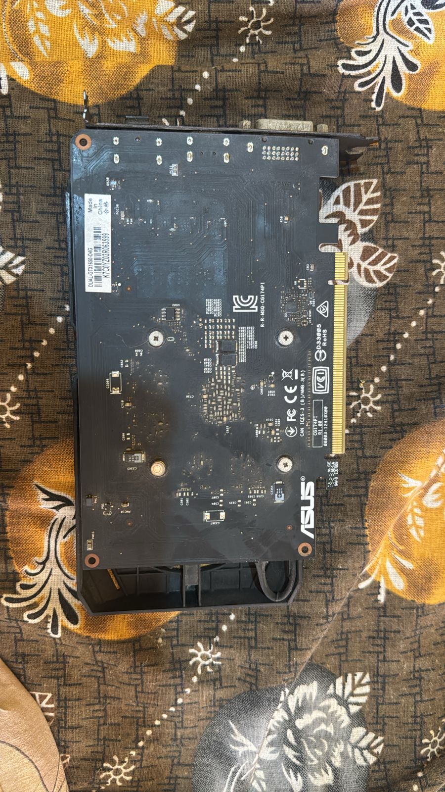 ASUS GeForce GTX 1650 Overclocked Dual Fan Edition 4GB Used GPU