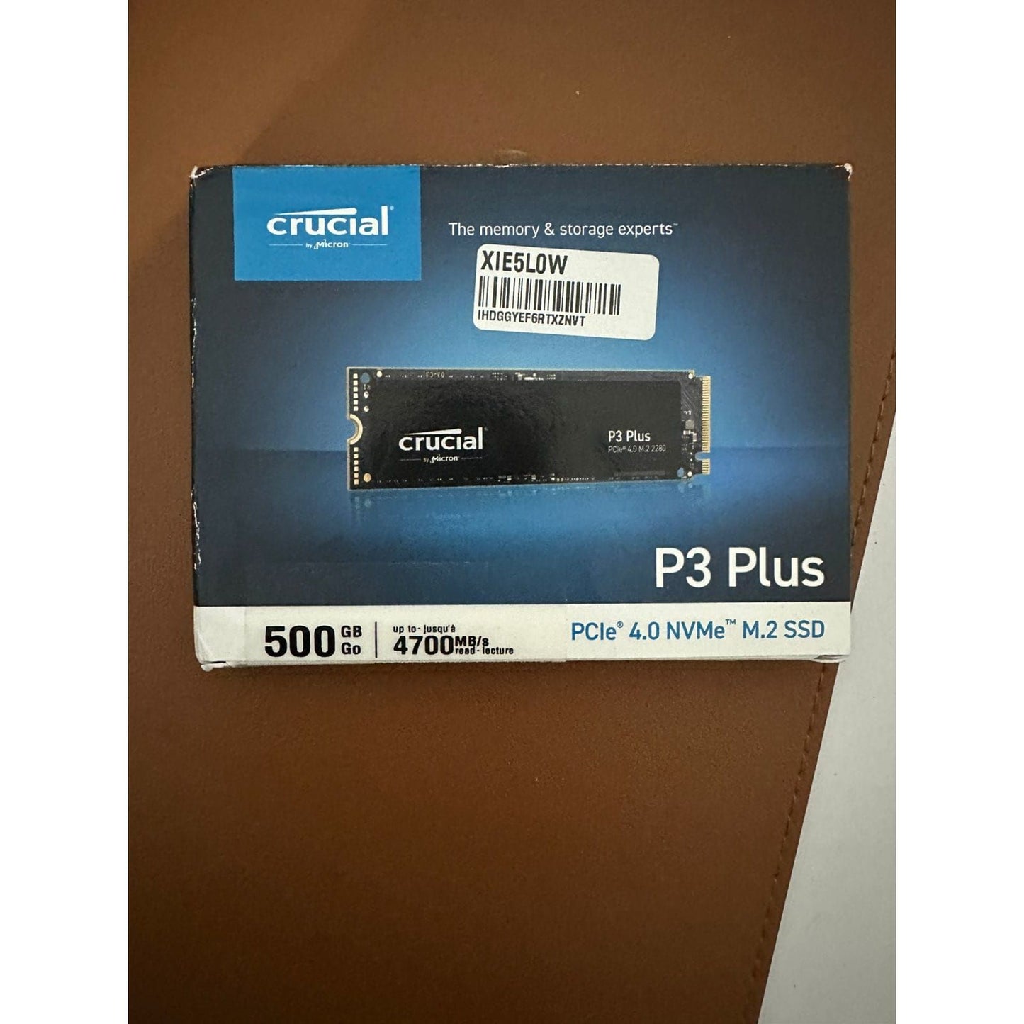 Crucial P3 Plus 500GB PCIe 4.0 3D NAND NVMe M.2 Used SSD