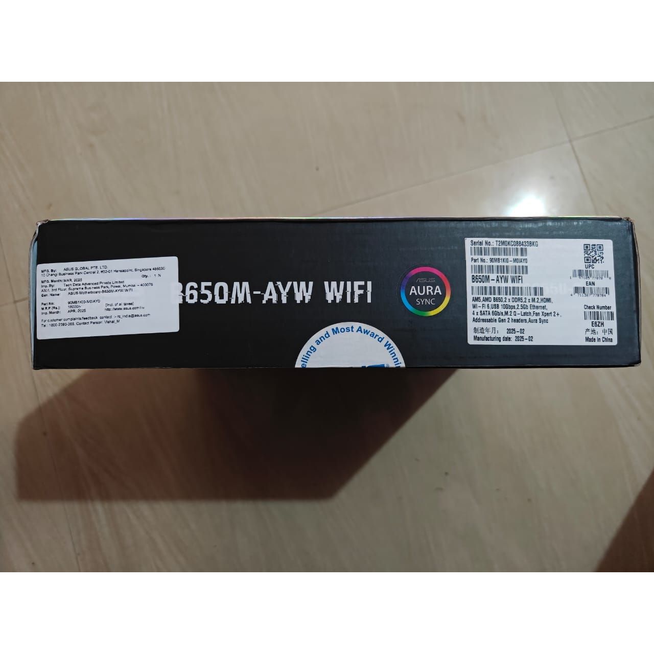 ASUS B650M-AYW WiFi mATX with DDR5, PCIe 5.0 M.2 Support Used Motherboard