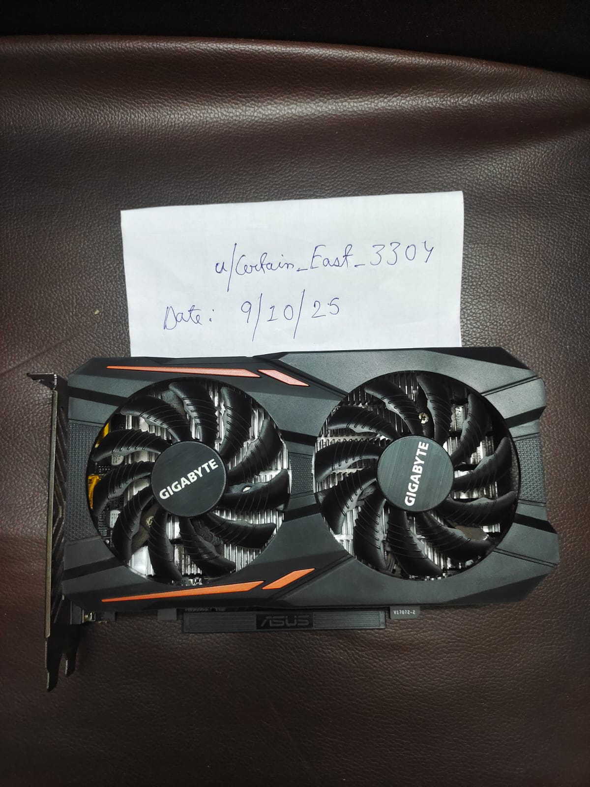 Gigabyte GeForce GTX 1050 Ti Windforce OC 4GB Used GPU