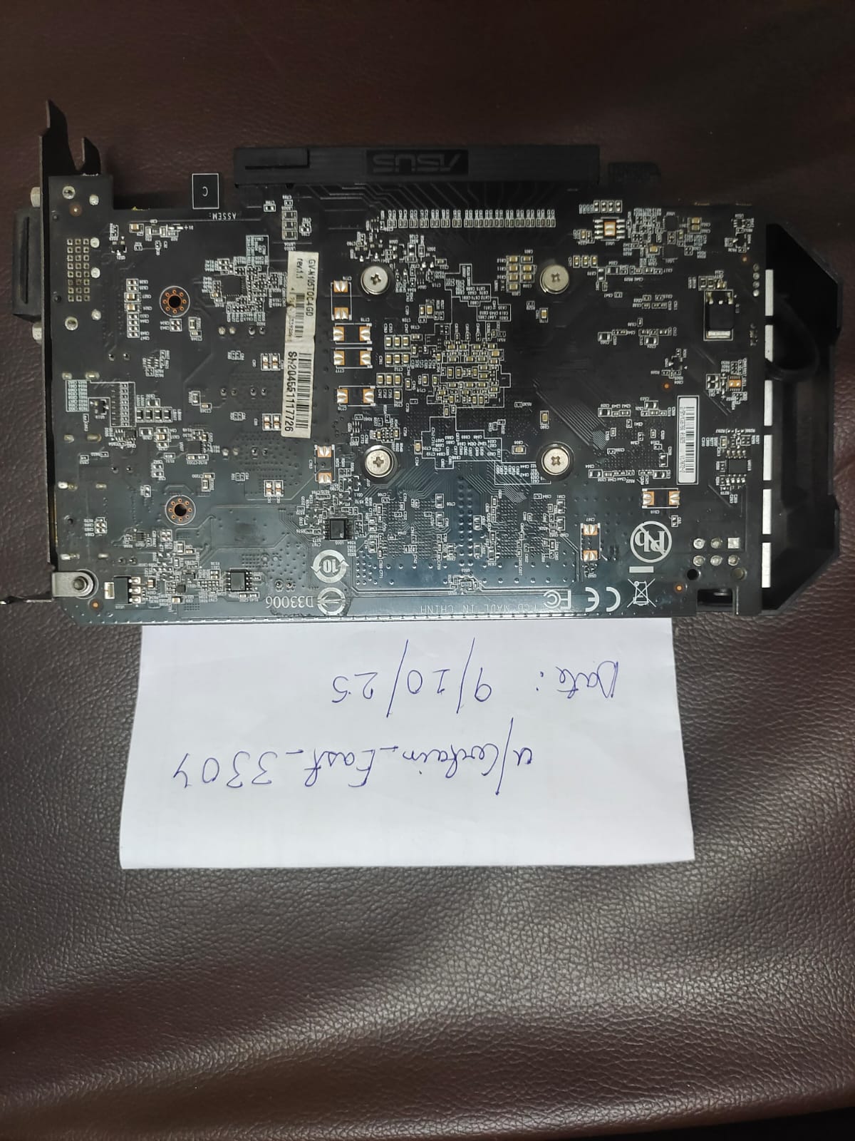 Gigabyte GeForce GTX 1050 Ti Windforce OC 4GB Used GPU