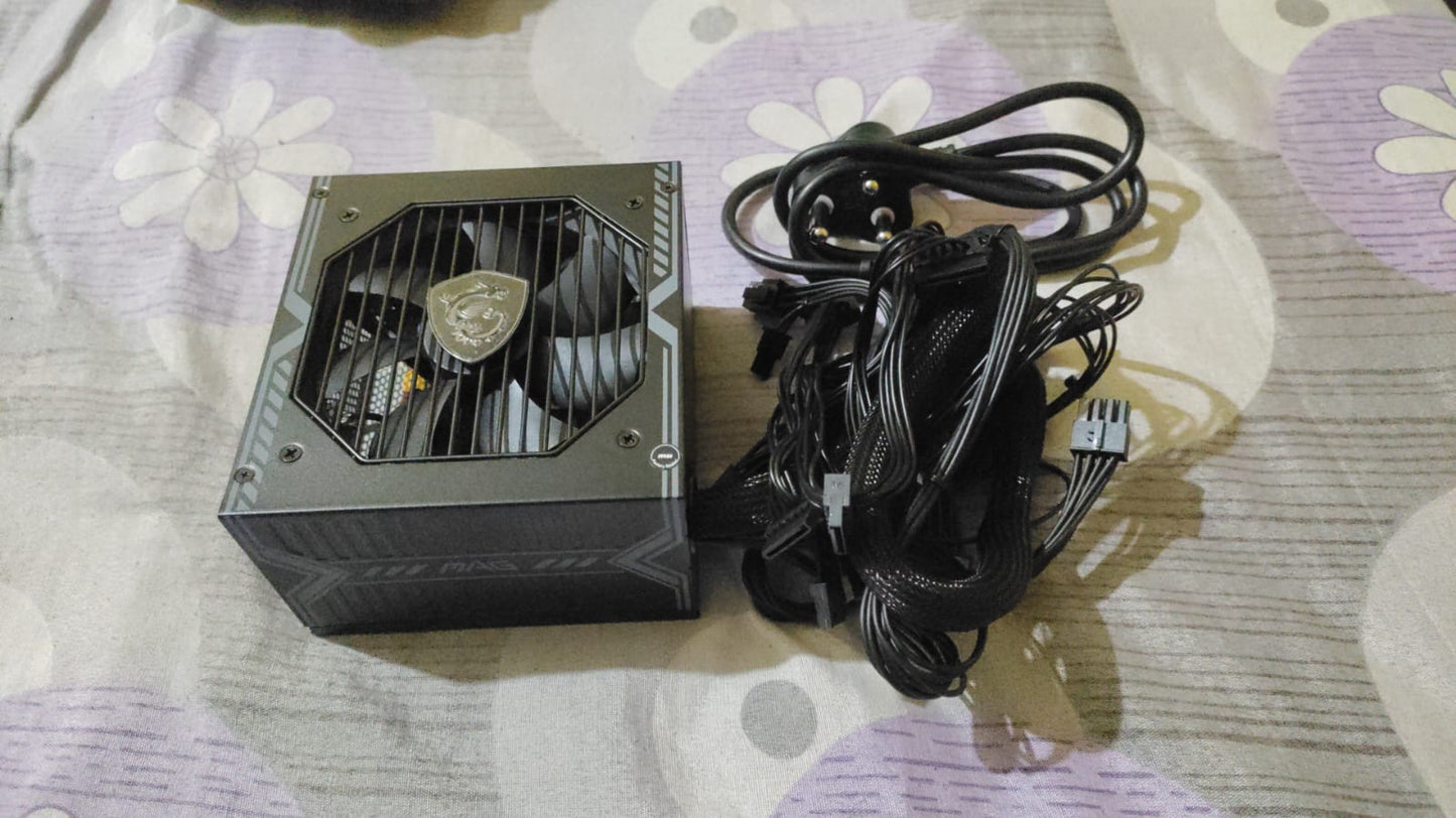 MSI MAG A650BN Power Supply Unit - 650W, 80 Plus Bronze Used PSU