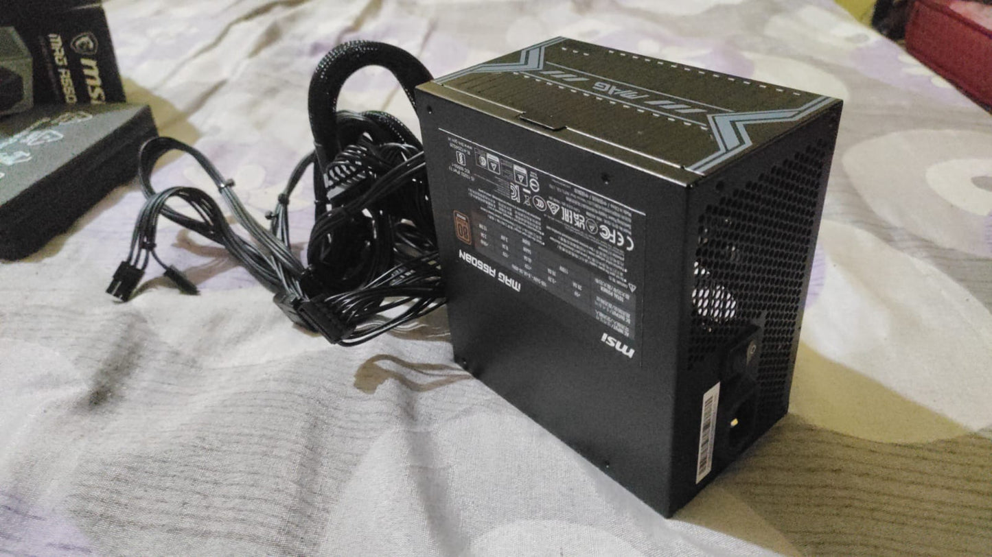 MSI MAG A650BN Power Supply Unit - 650W, 80 Plus Bronze Used PSU