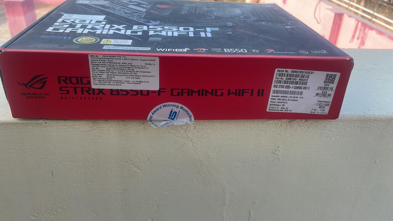 Asus B550 ROG Strix B550-F Gaming WiFi II AMD AM4 ATX Used Motherboard