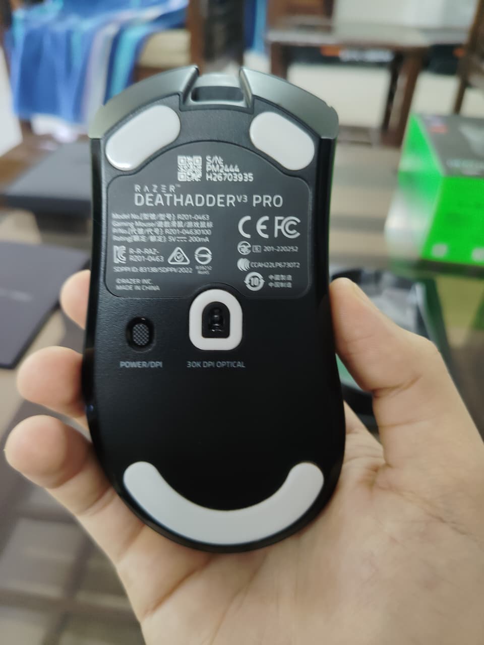 Razer DeathAdder V3 Pro Wireless Gaming Mouse 63g Ultra Lightweight Used Mouse